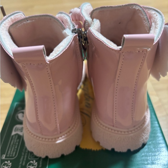 New “Dingdoucex” pink booties with plush interior size 10 with box - Picture 4 of 8